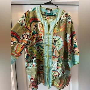 Beautiful 100% Silk Bob Mackie Top